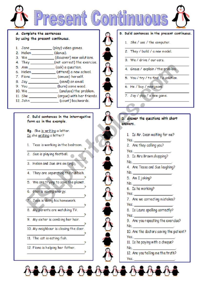 Present Continuous (08.11.09) worksheet