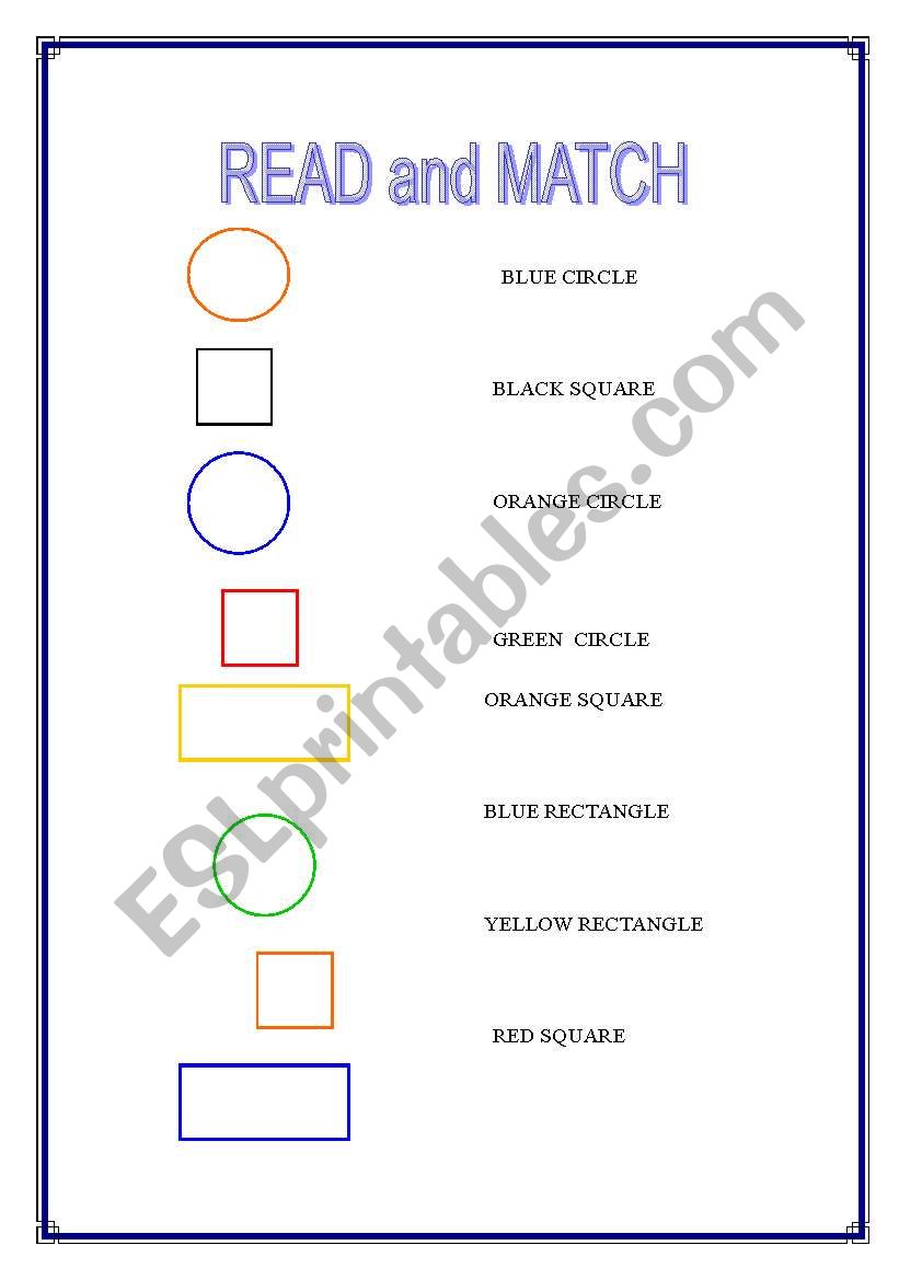 shapes worksheet