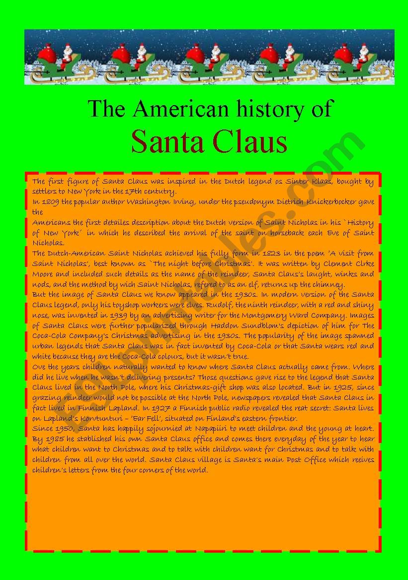 The American History of Santa Claus