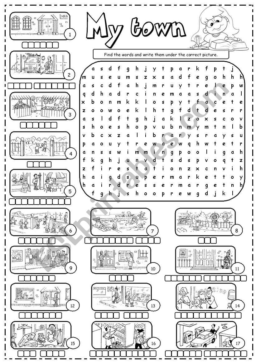 Places in town (1/3) worksheet