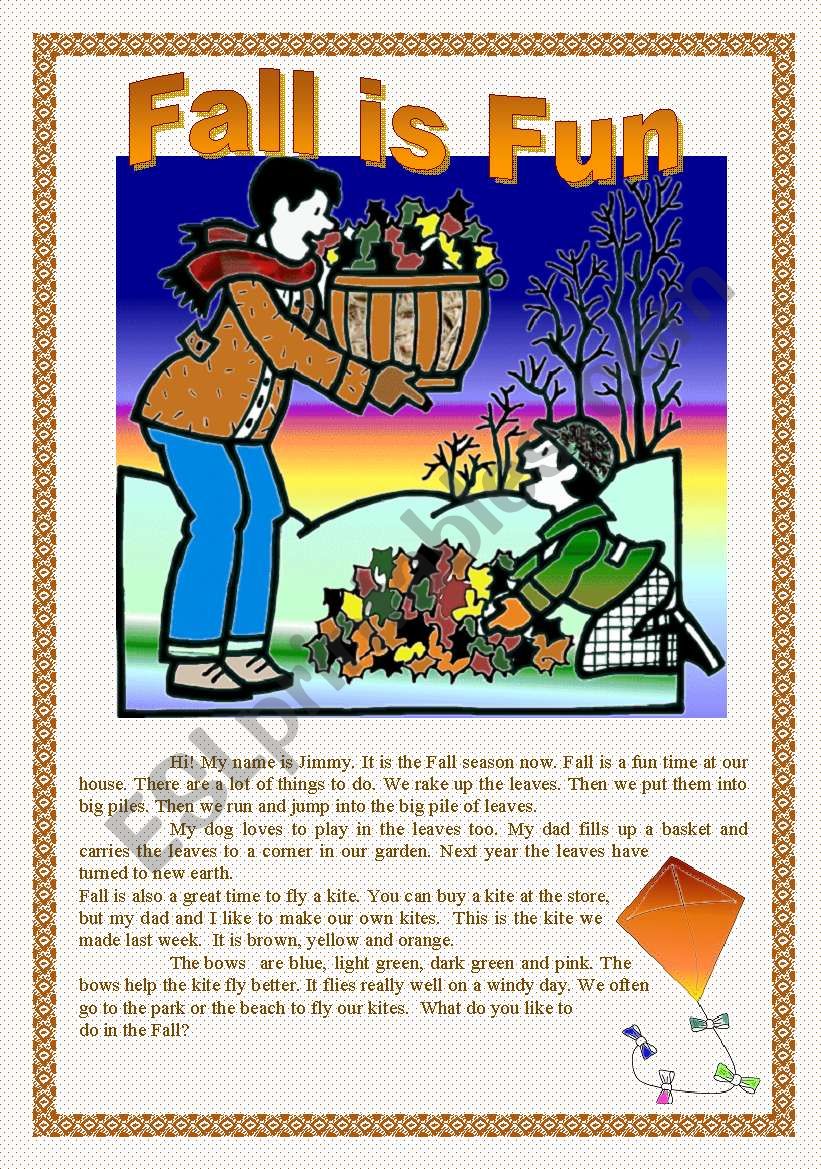 FALL IS FUN! worksheet