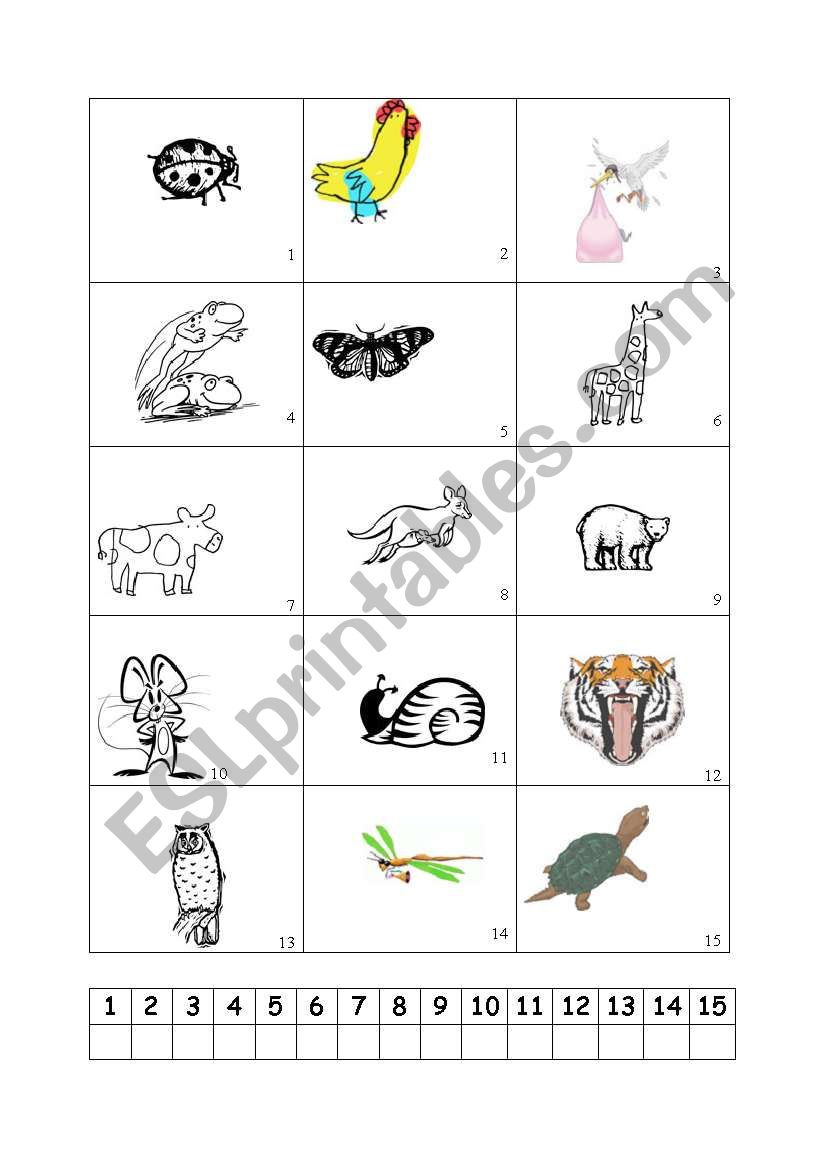 Can you tell me which animal.....?