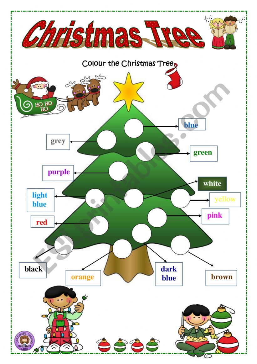 Christmas Tree worksheet