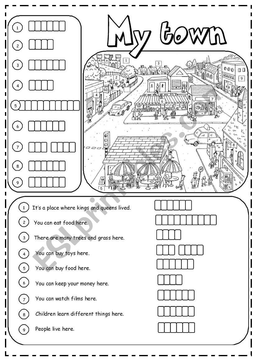 places-in-town-2-3-esl-worksheet-by-joannaturecka