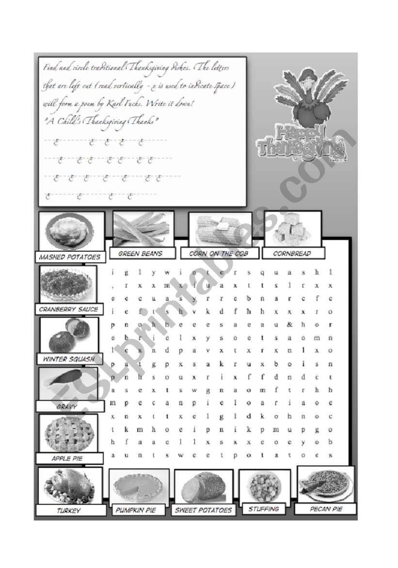 thanksgiving (grayscale & more difficult)