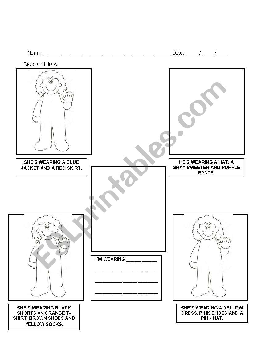 Clothes worksheet