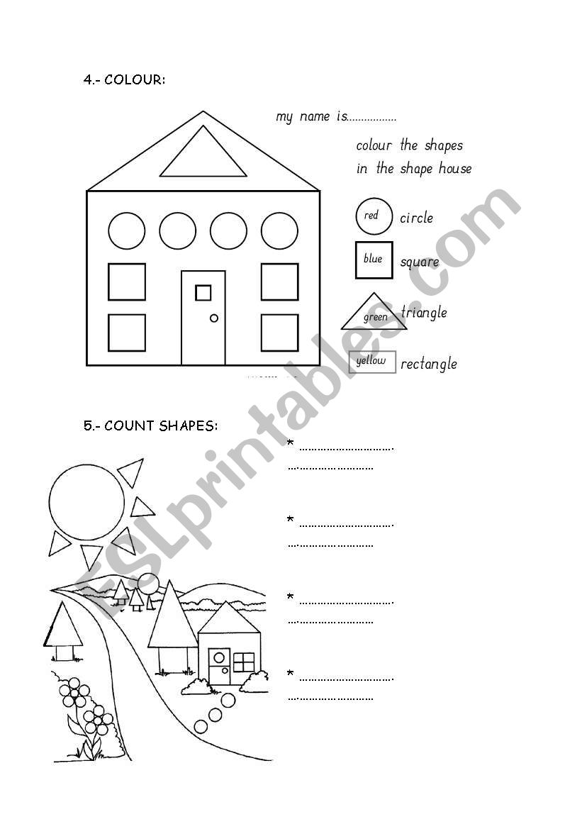 shapes worksheet