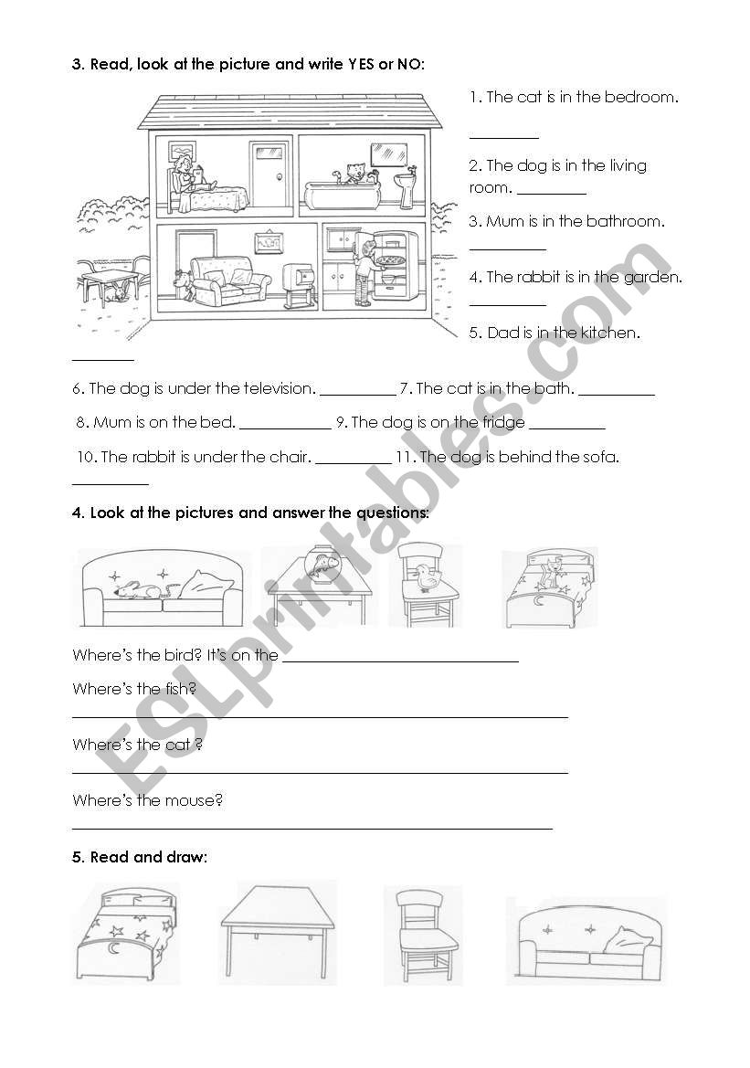 Our house Part 2 worksheet