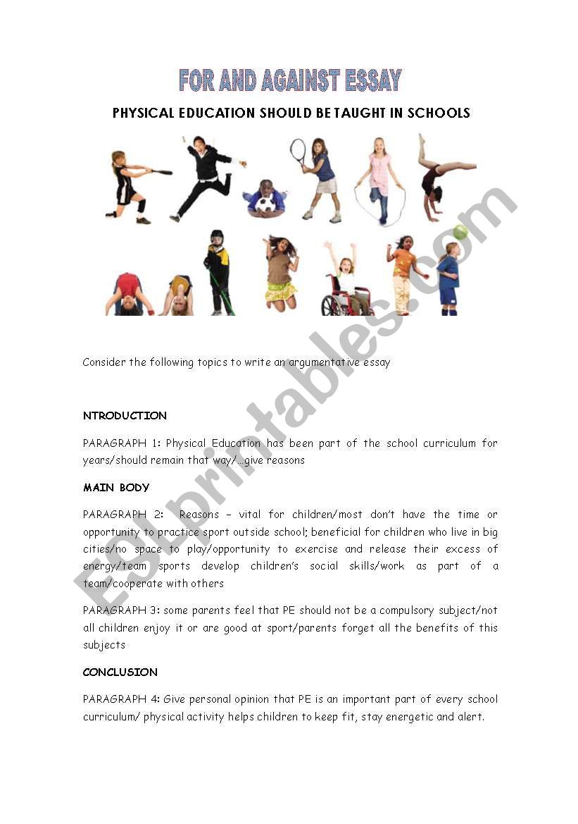 physical education teacher essay writing