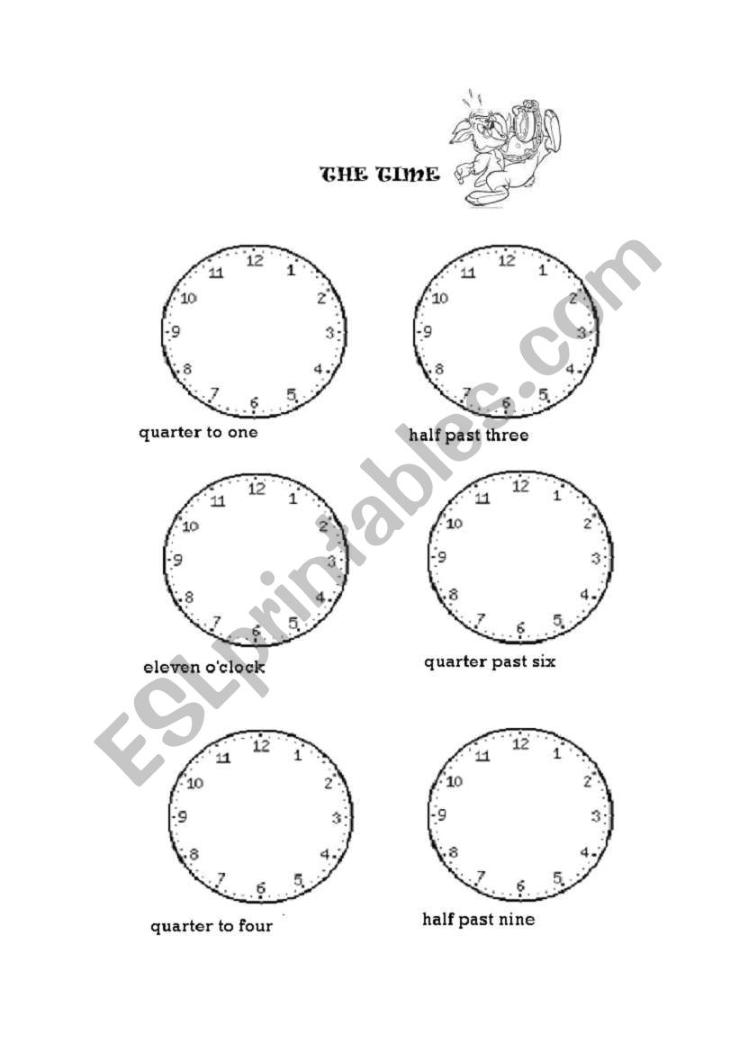 the time worksheet