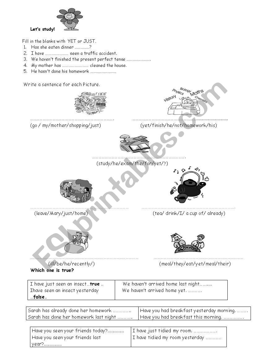 PRESET PERFECT TENSE worksheet