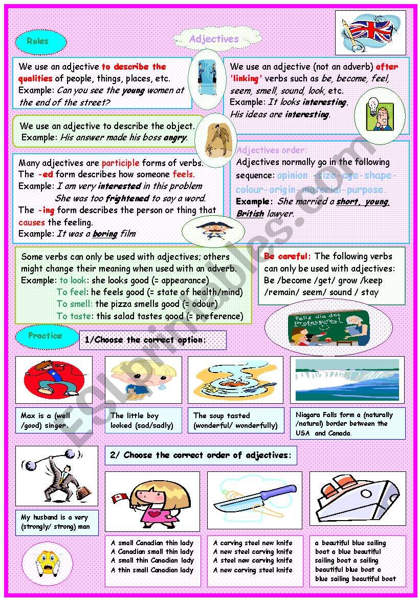 ADJECTIVES worksheet