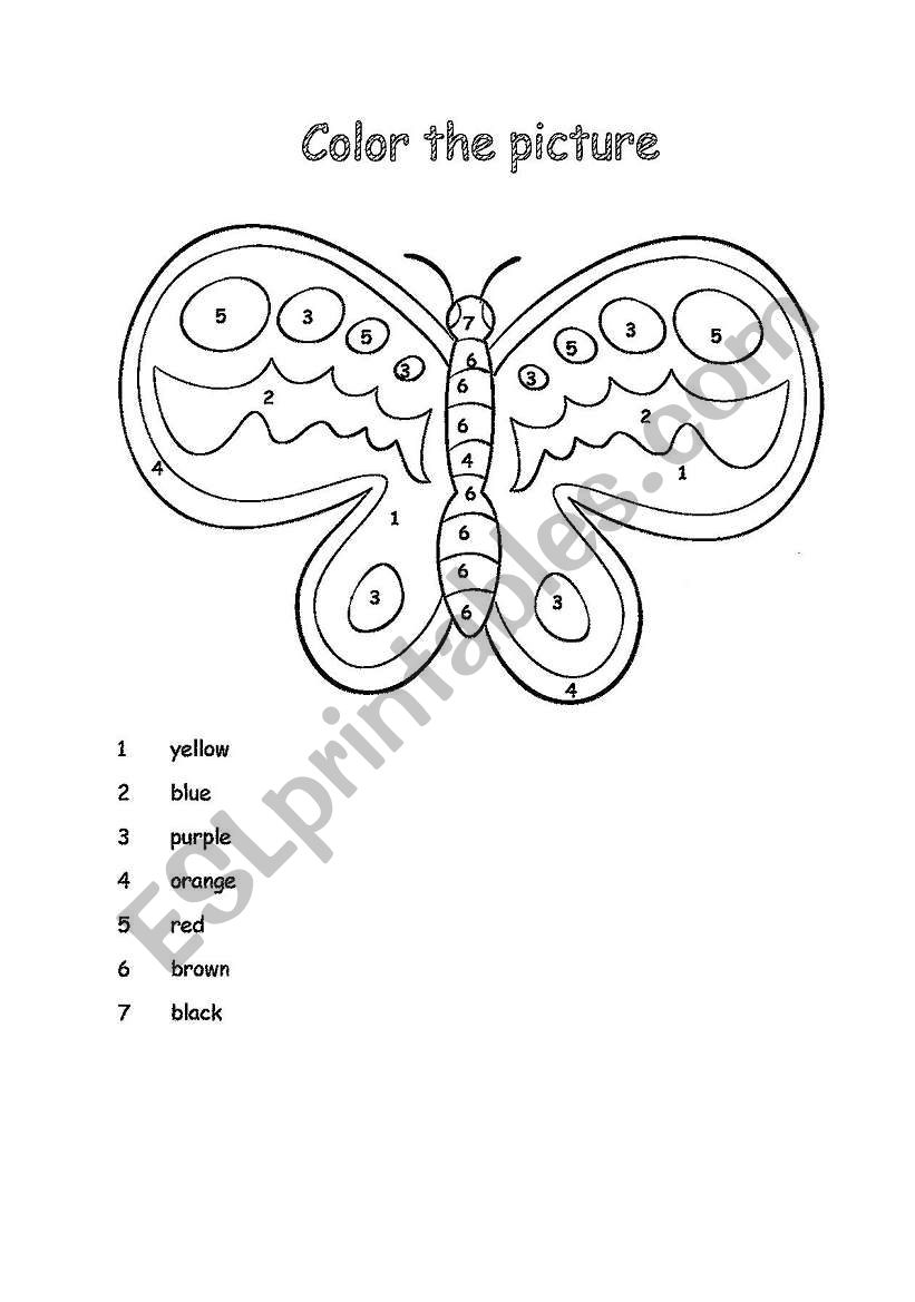 pretty butterfly worksheet