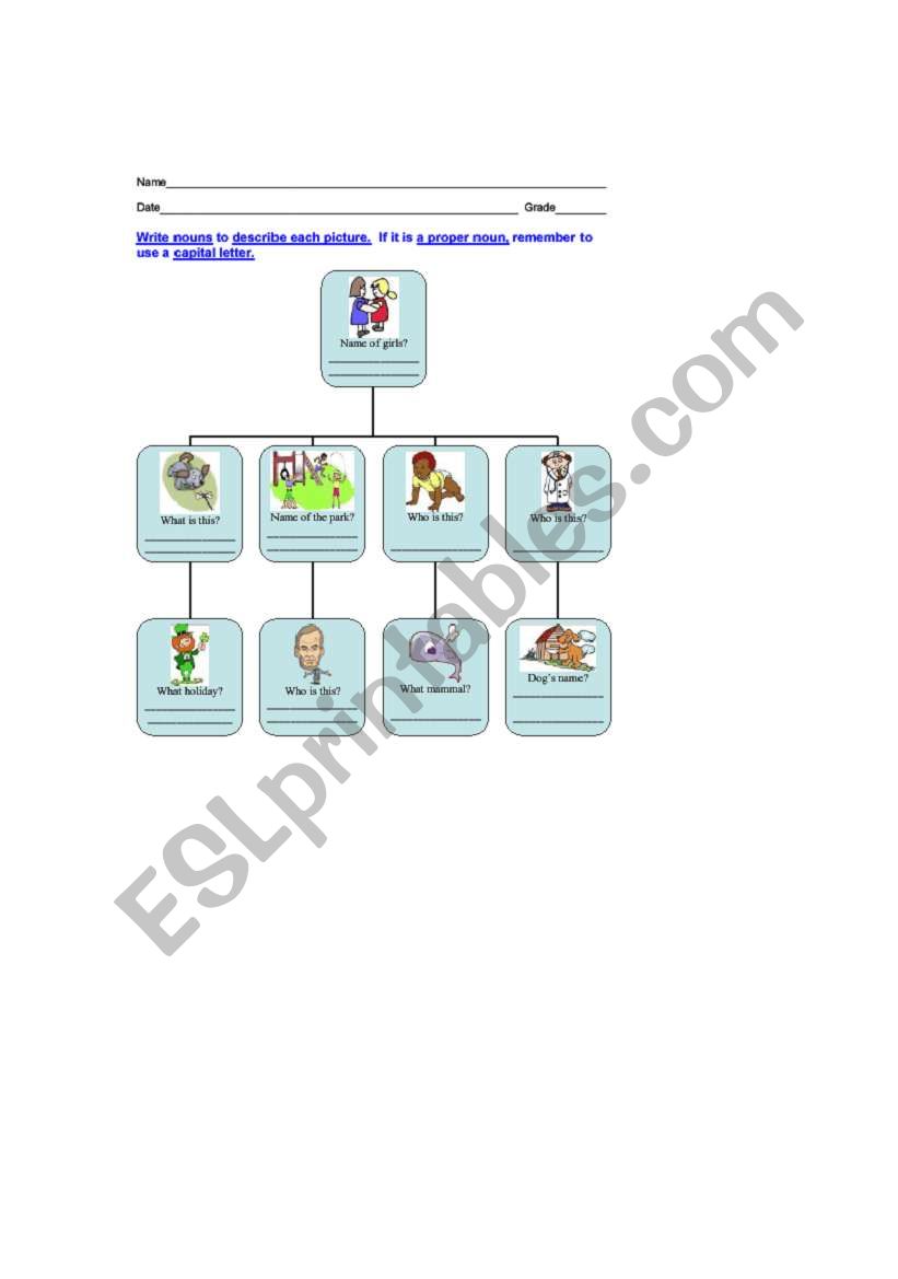 Nouns  worksheet