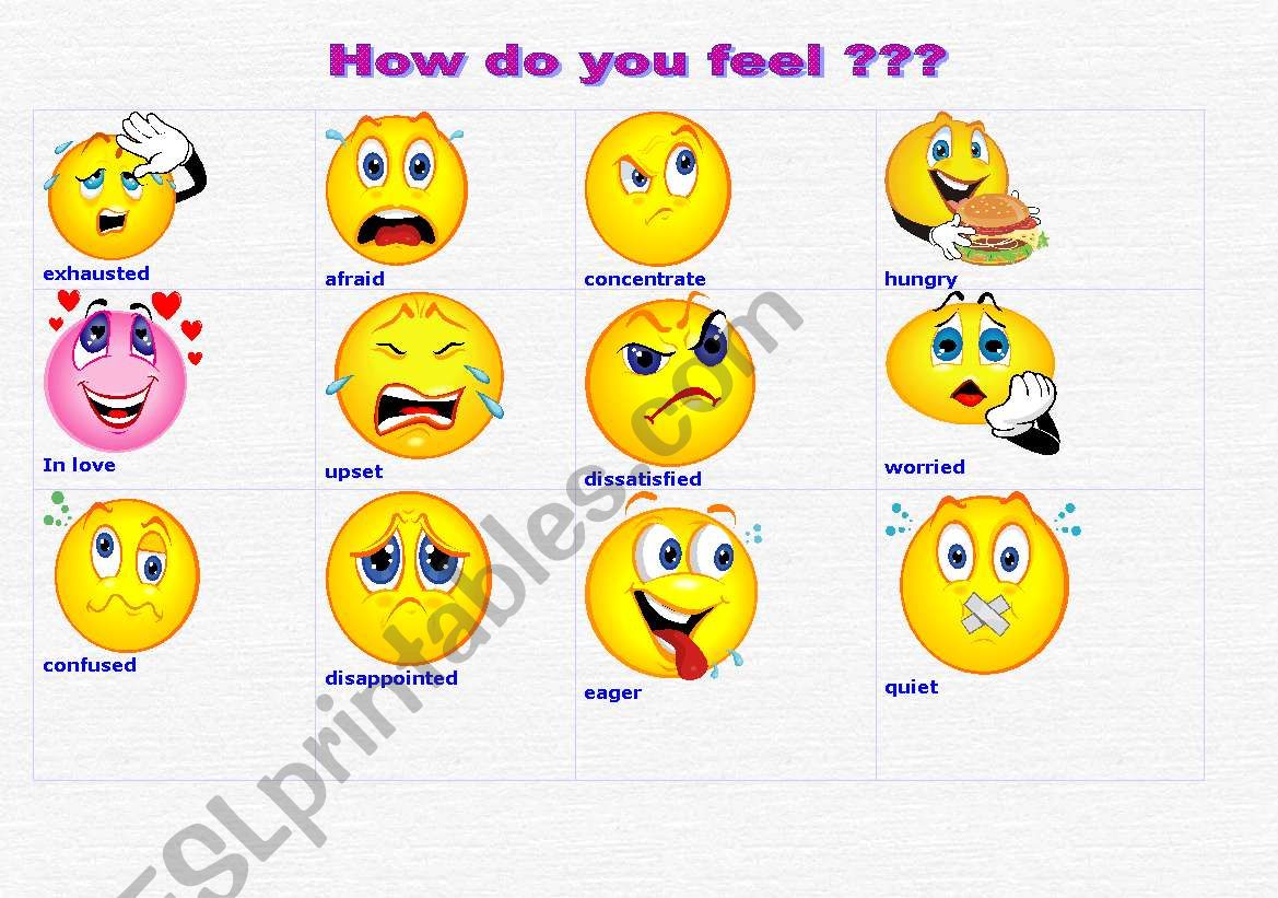 Feelings worksheet