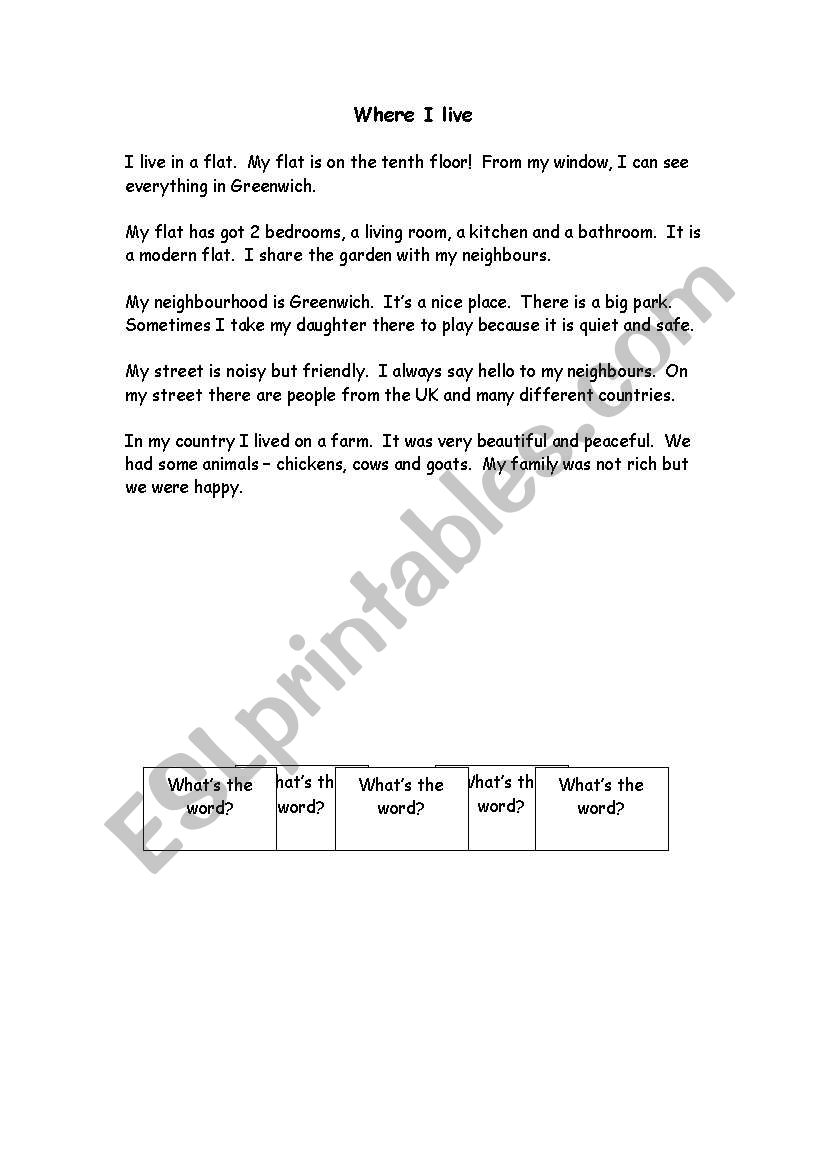 simple worksheet