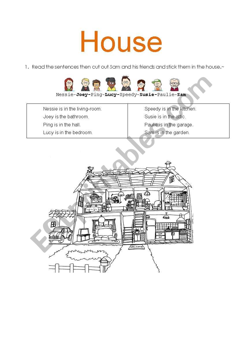 HOUSE worksheet