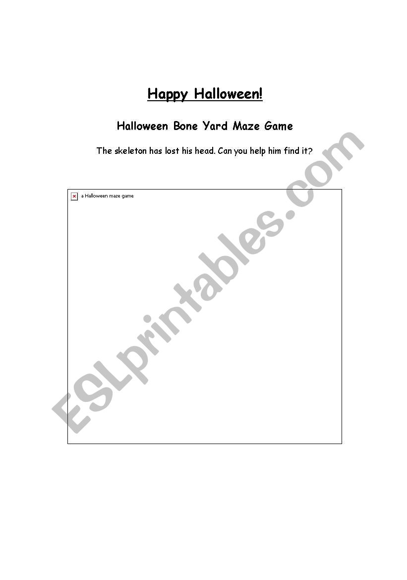 halloween worksheet