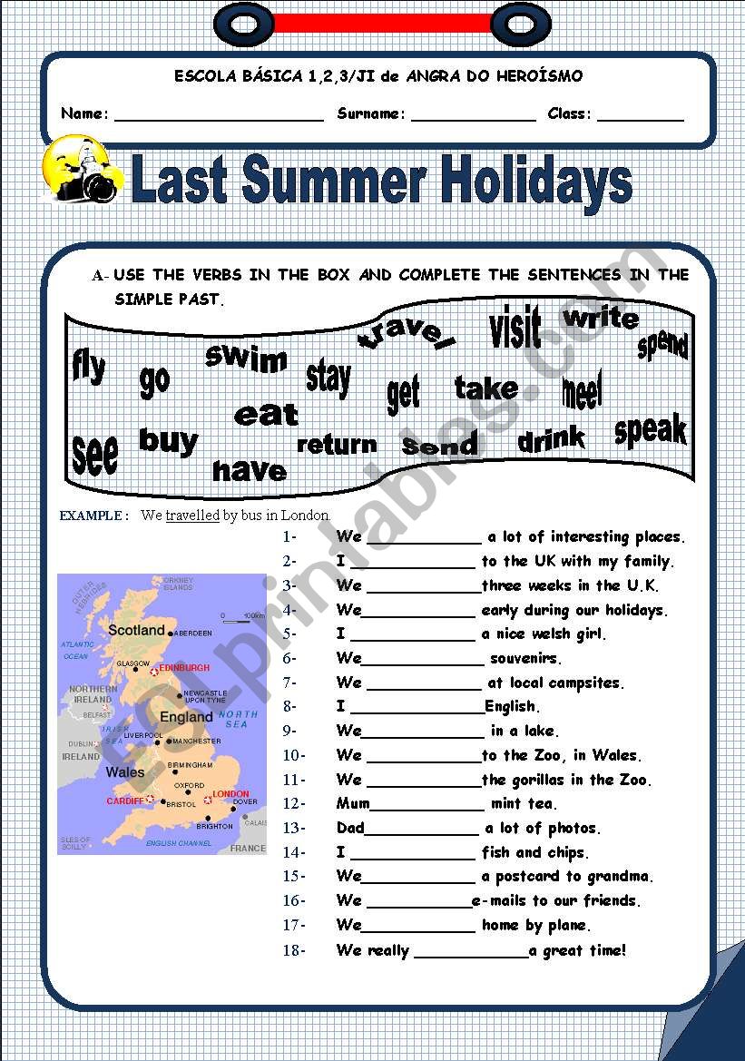 Past Simple worksheet