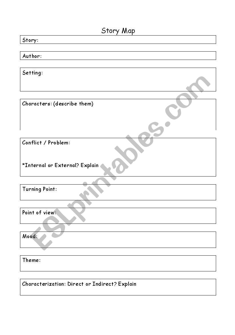 Story Map worksheet