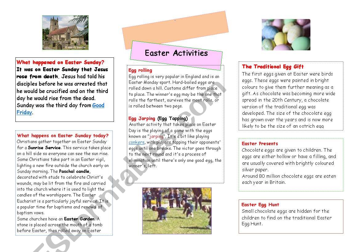 Easter Day worksheet