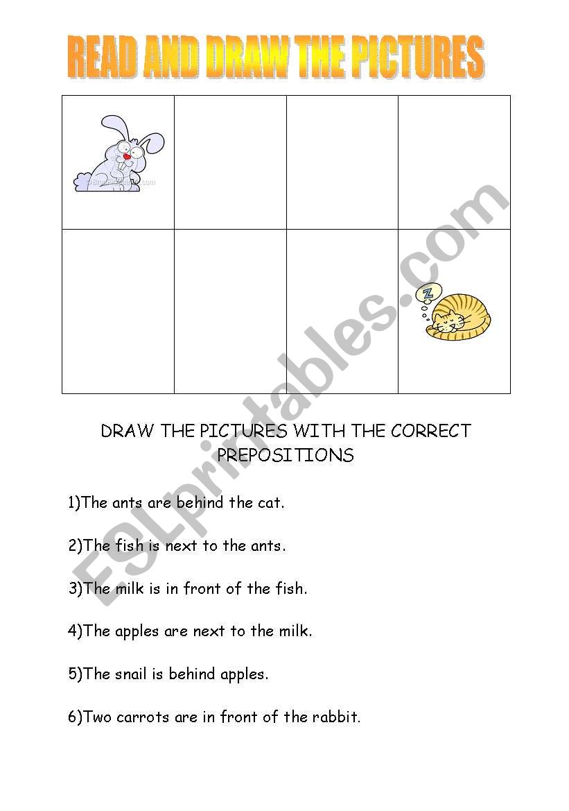 preposition worksheet
