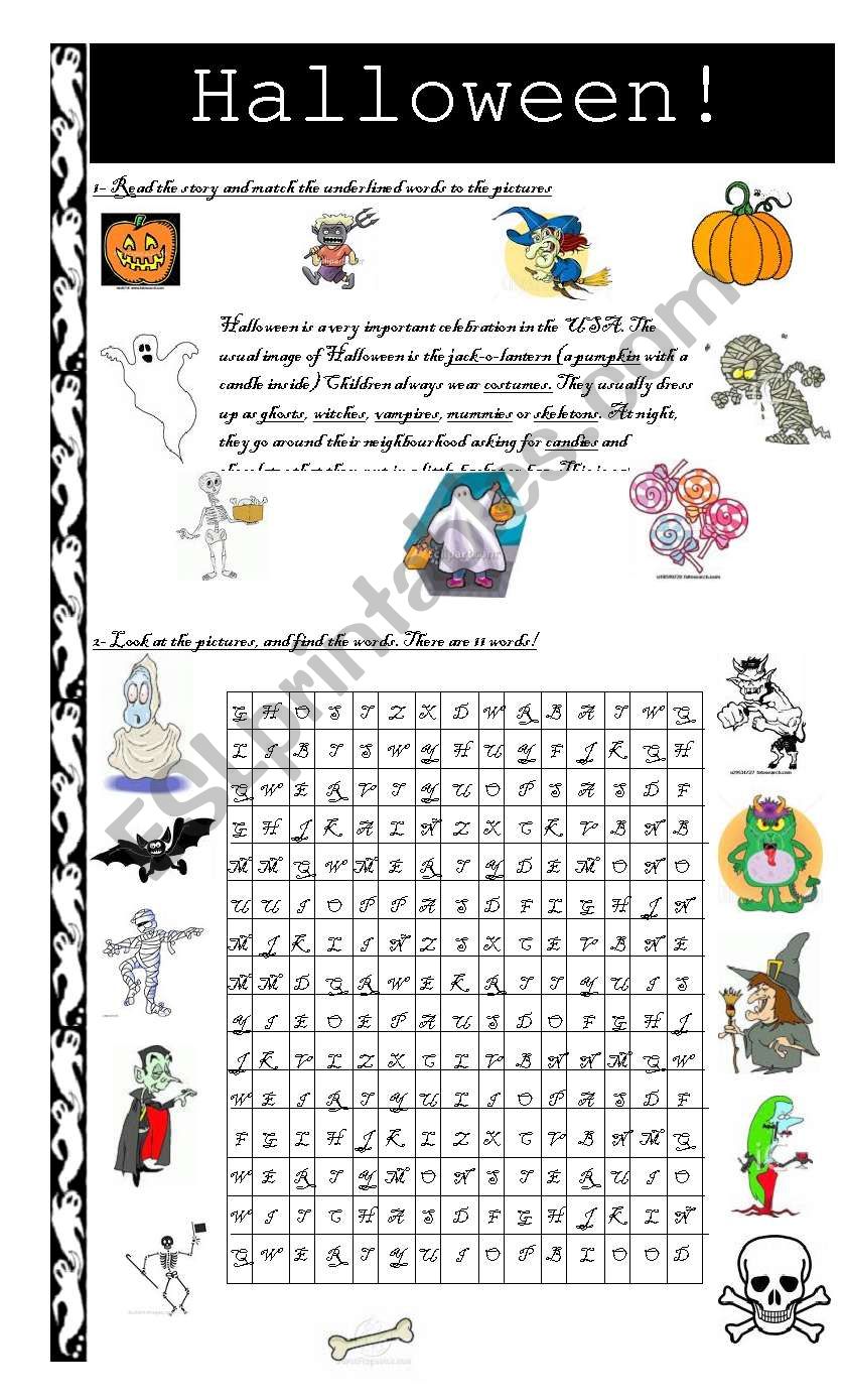 Halloween Worksheet worksheet