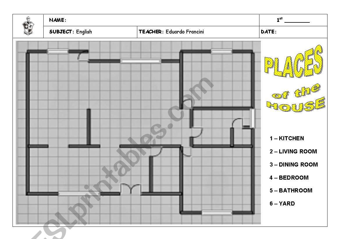 House Floor Plant worksheet