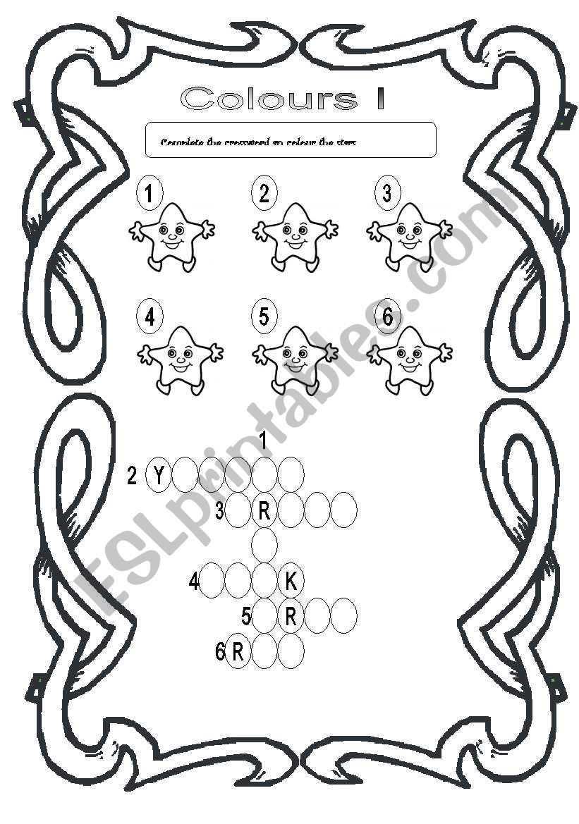 COLOURS 1  worksheet