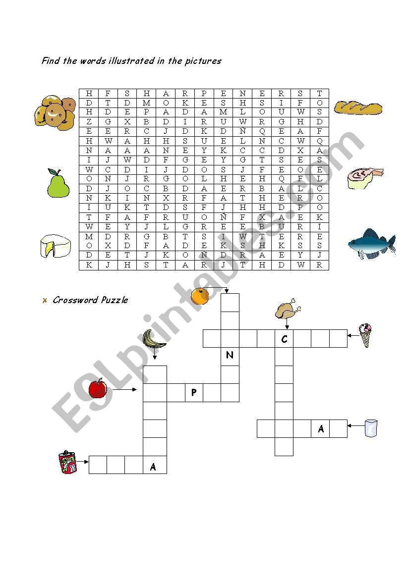 food worksheet