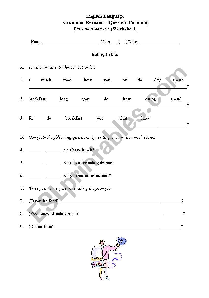 Lets do a survey about shopping habits (lesson plan attached)