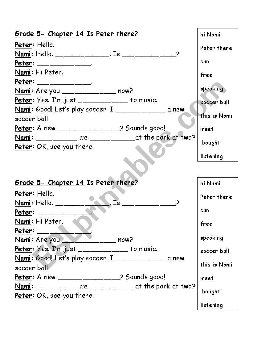 Korean public school- grade 5, chapter 14