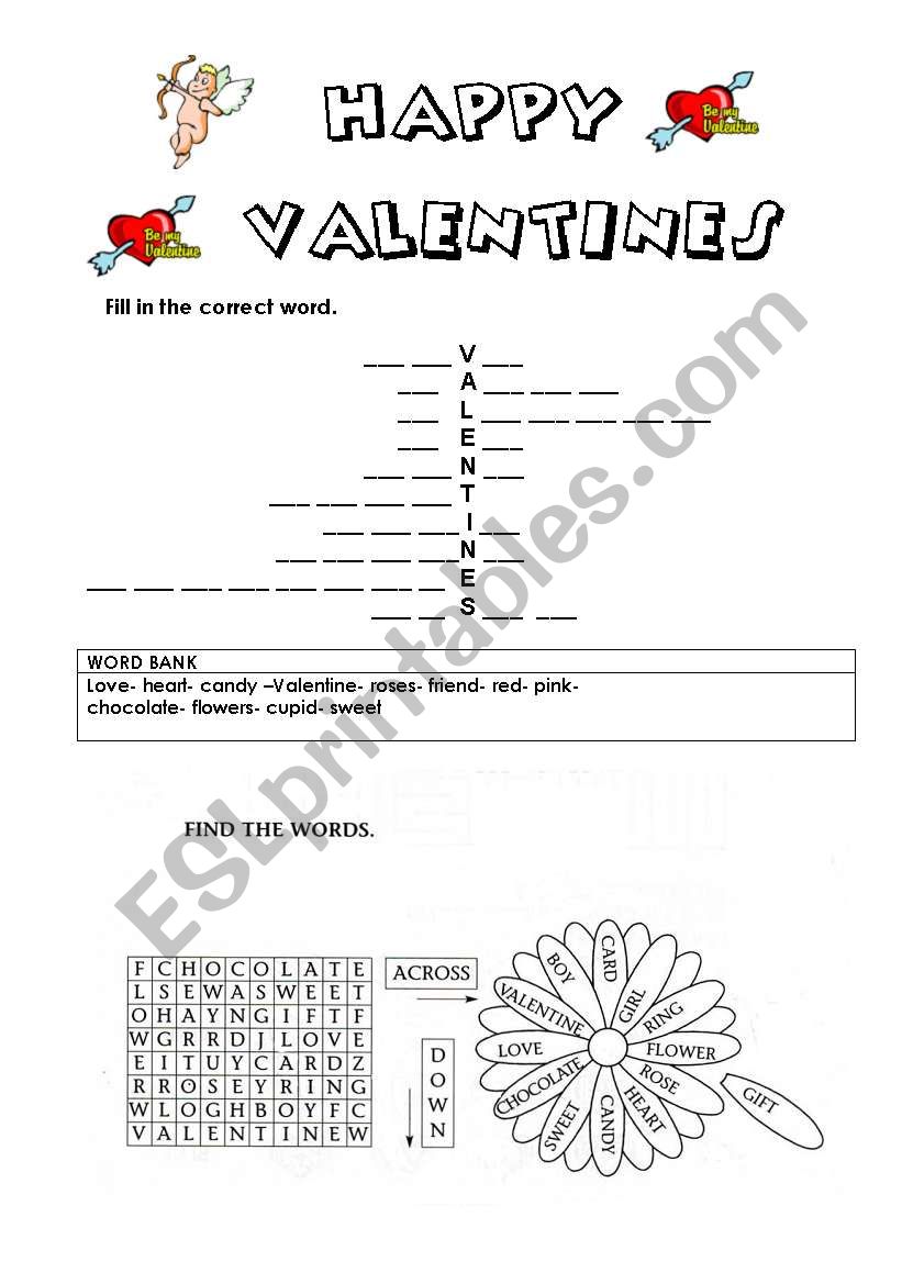 HappyValentines worksheet