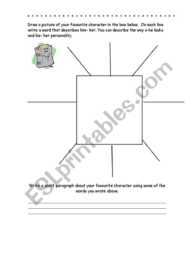 Spidergrams templates worksheet