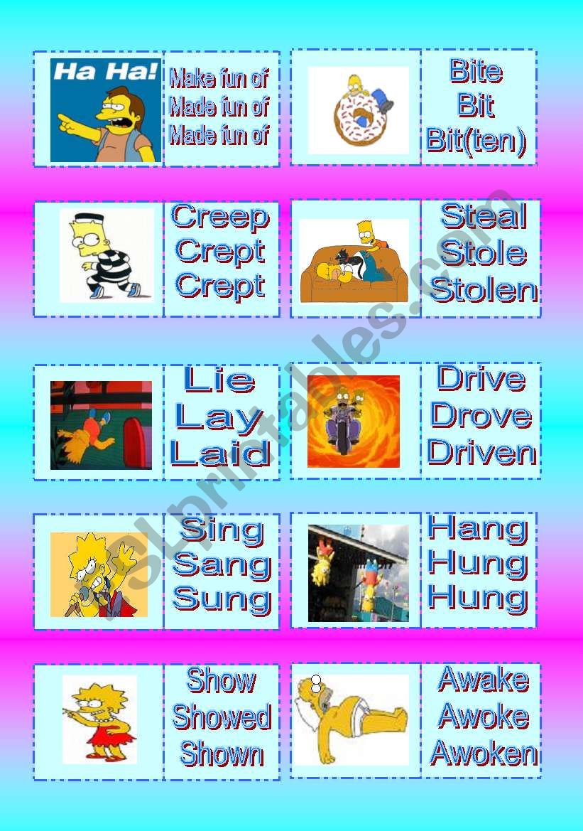 The SimpsonÂ´s Irregular Verbs. Part 3