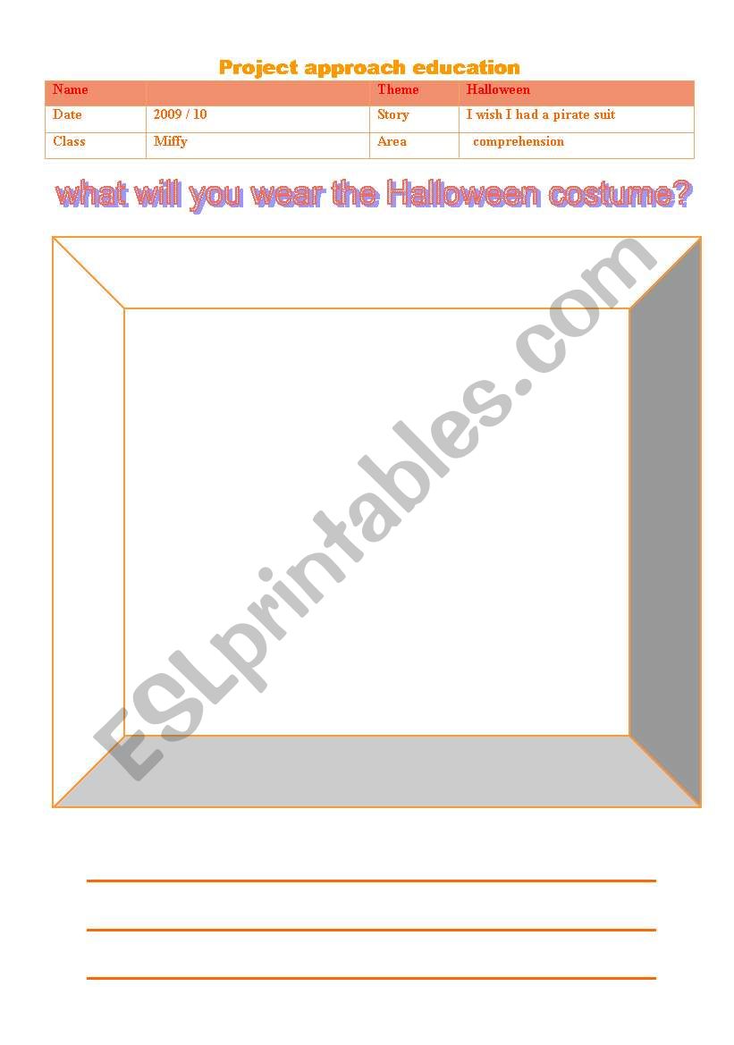 halloween worksheet