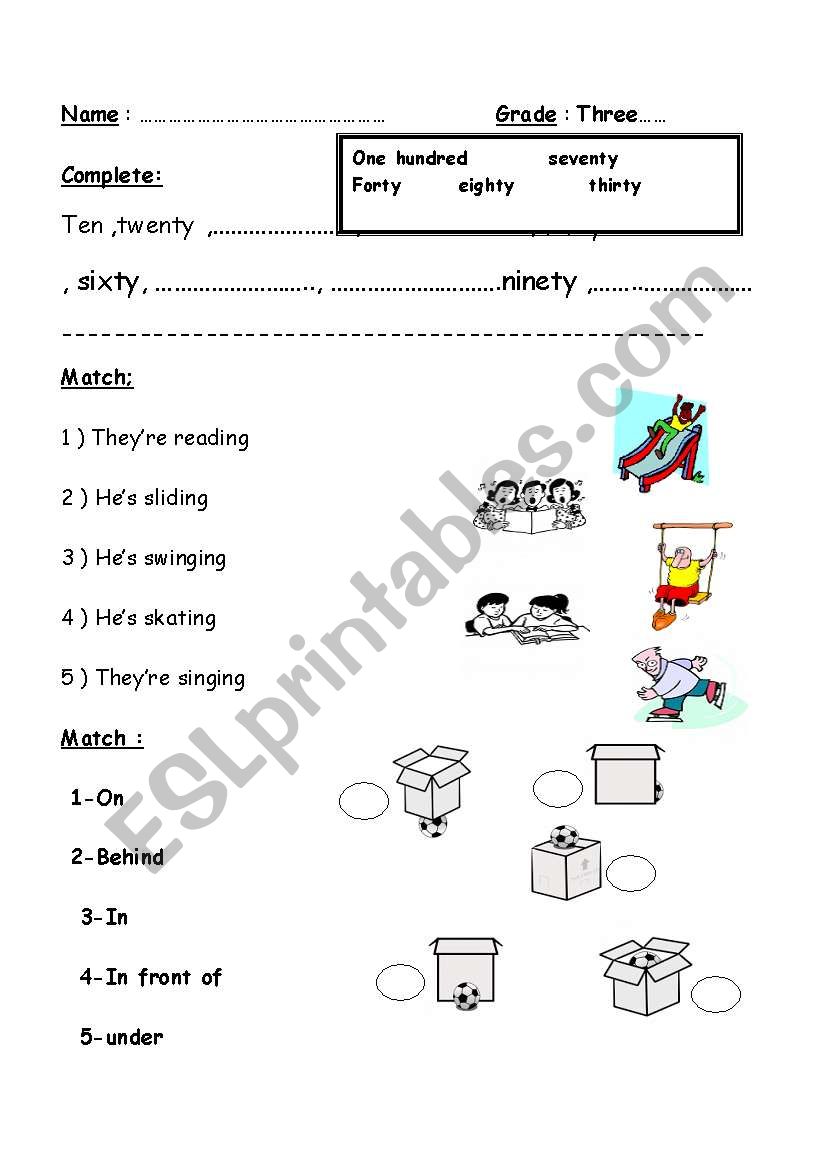 worksheet worksheet