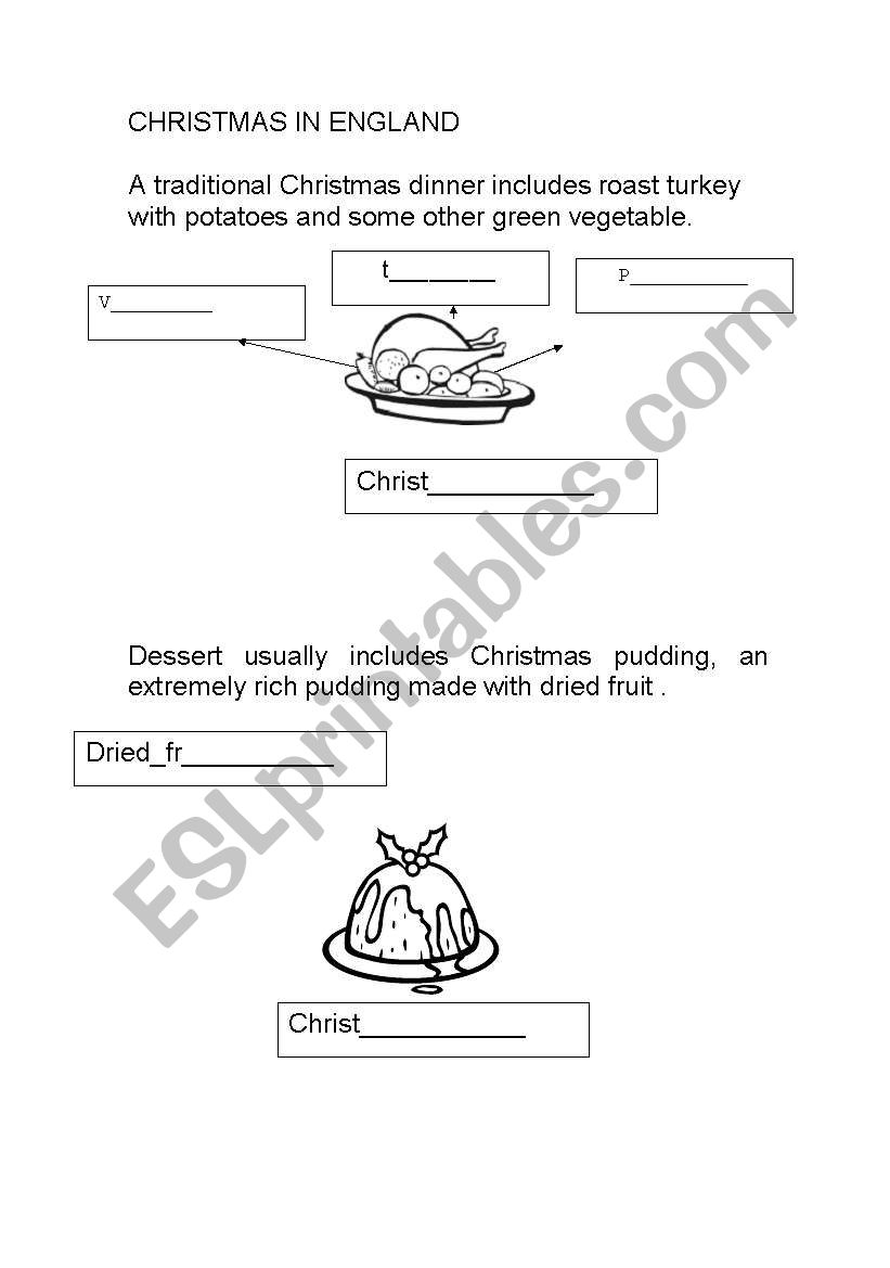 Christmas comin worksheet