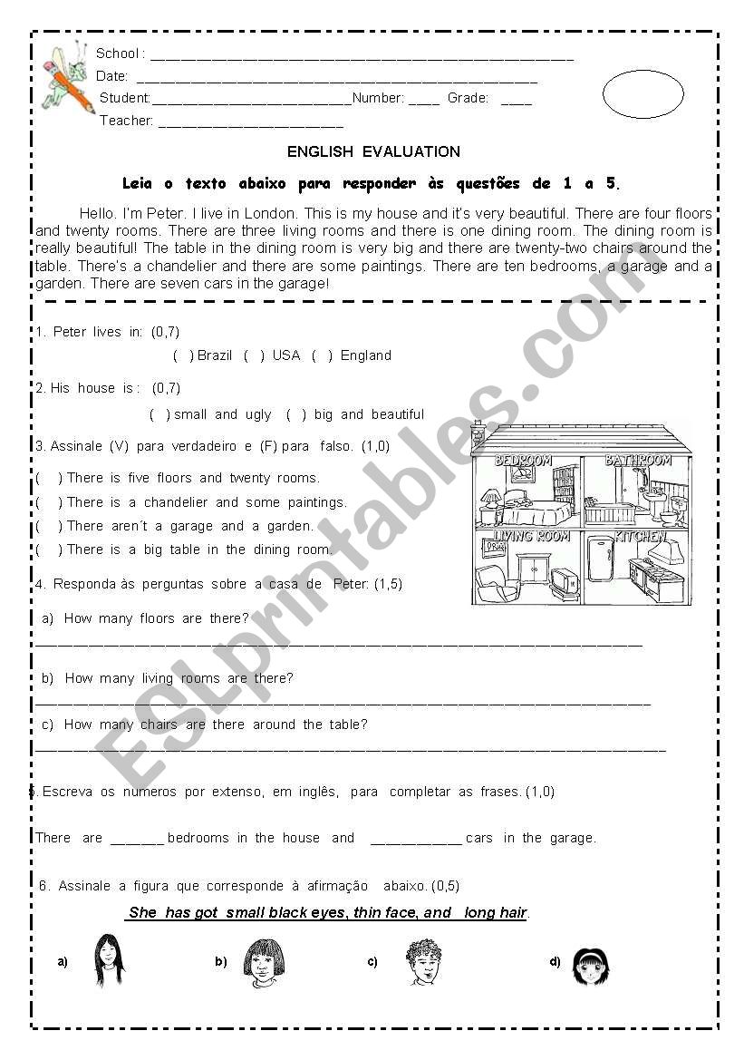 English Evaluation - page 1 - 10.11.09