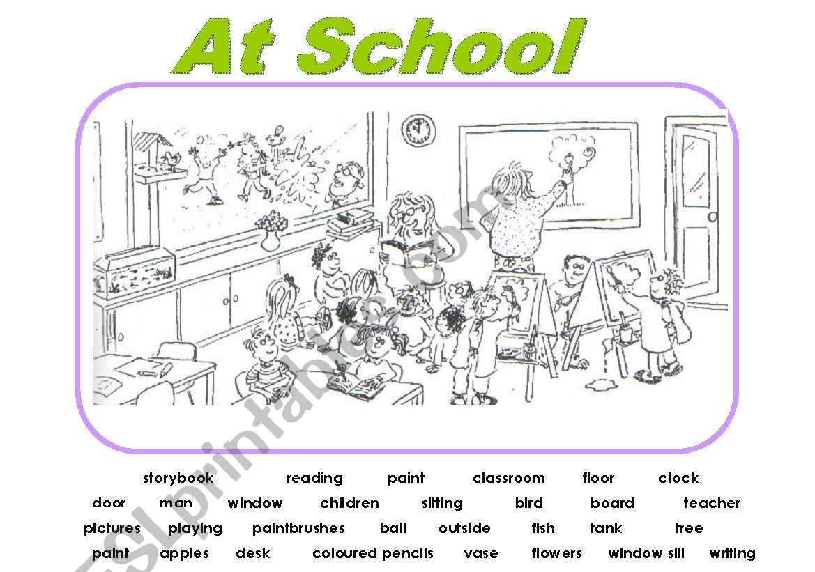 Picture composition - at school
