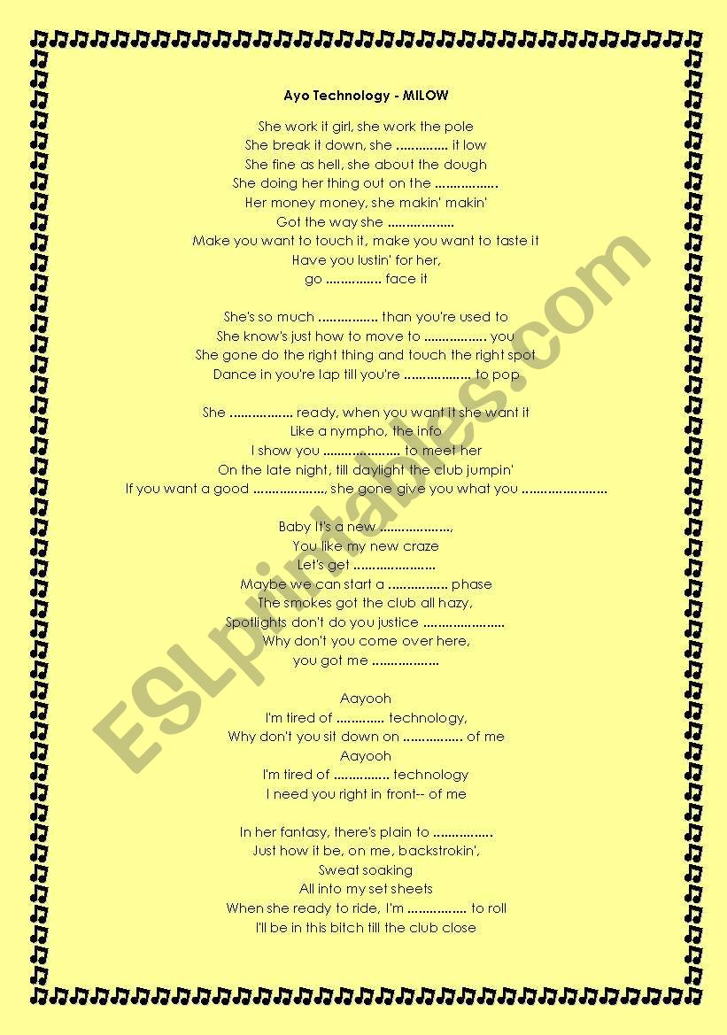 Ayo Teconology worksheet