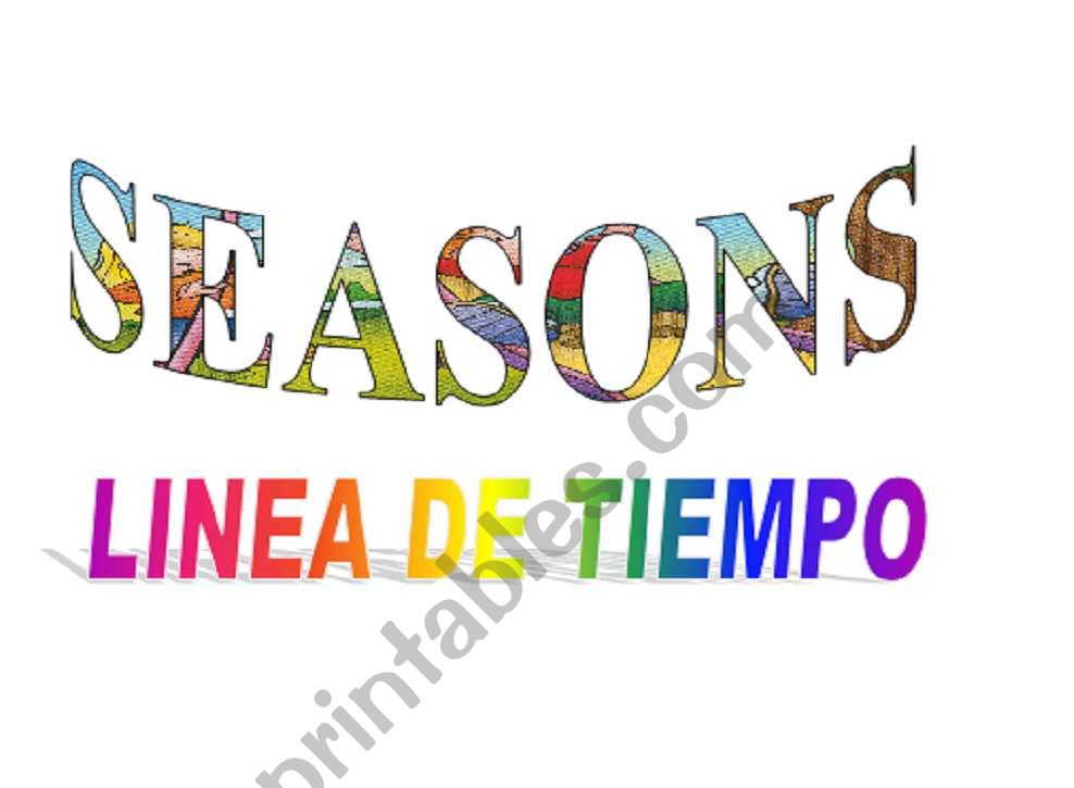 ESTACIONES DEL AÑO worksheet
