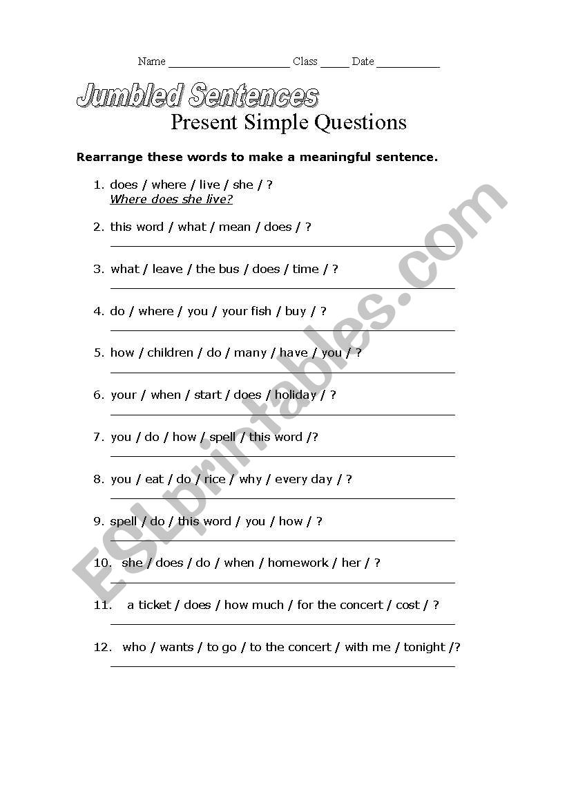 english-worksheets-jumbled-sentences