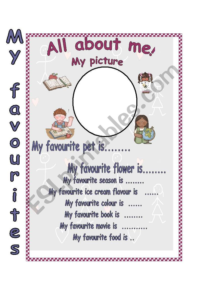 All about me worksheet