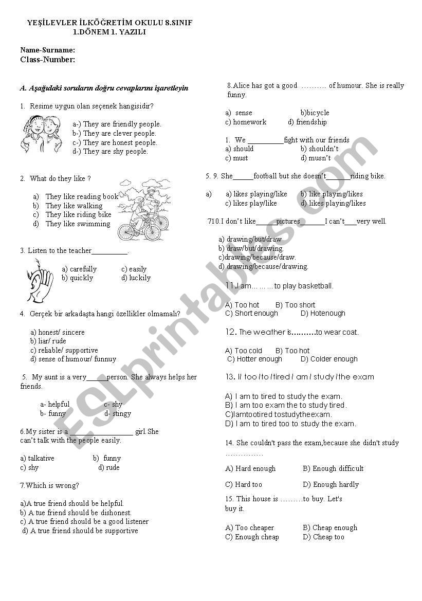 8.snf yazl worksheet