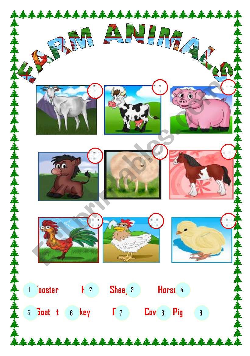 farm animals 2 worksheet