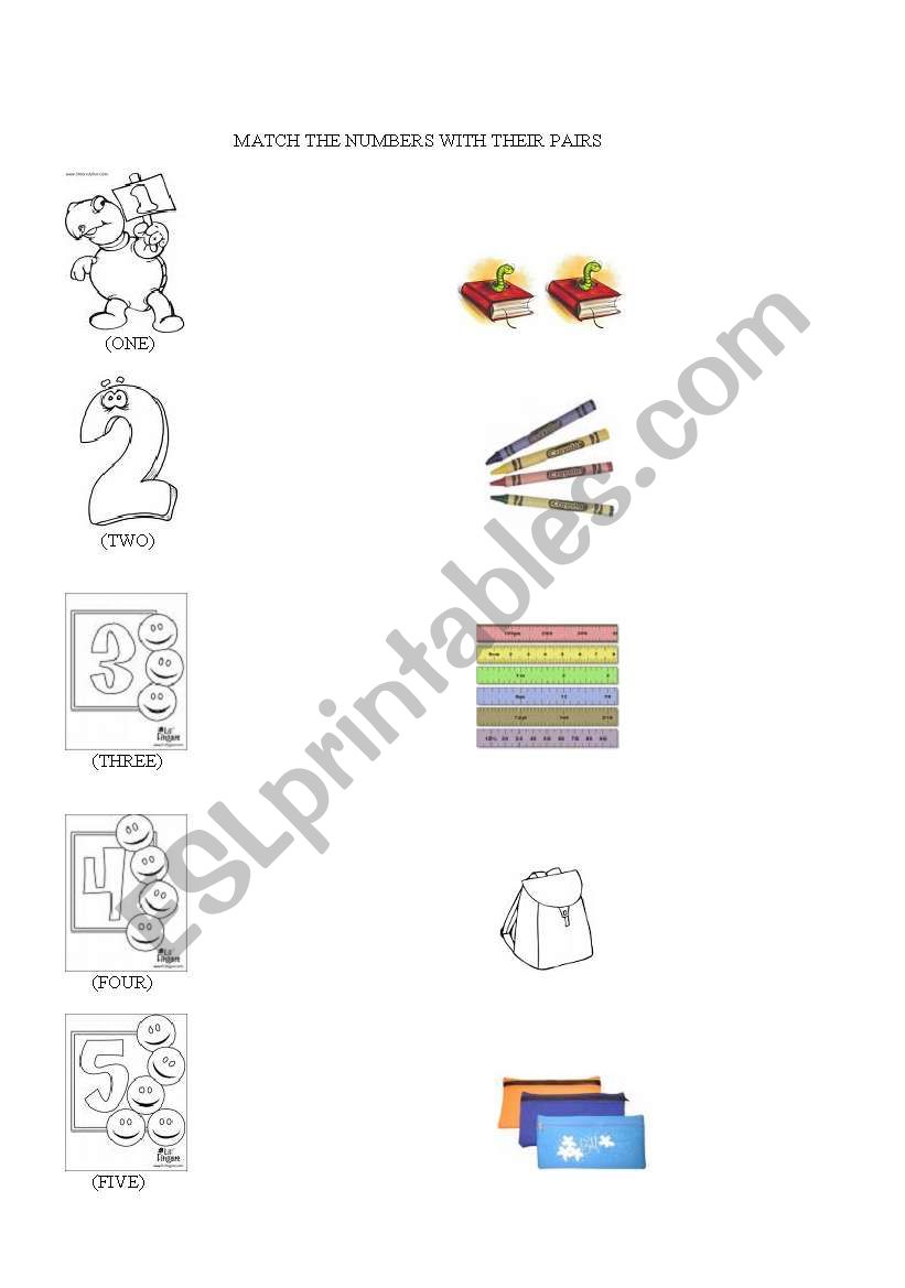 NUMBERS worksheet