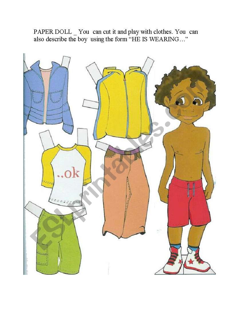 clothes worksheet