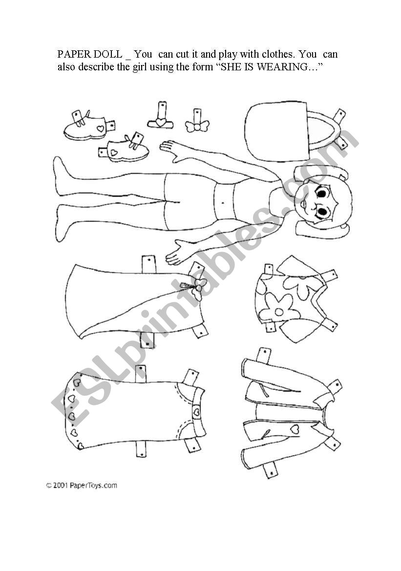 CLOTHES worksheet