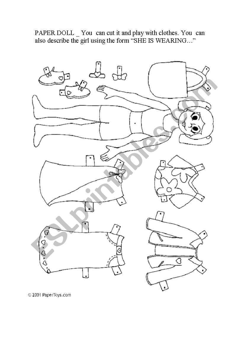 CLOTHES worksheet